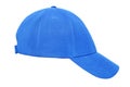 Blue baseball cap isolated Royalty Free Stock Photo