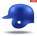 Blue baseball helmet