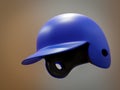 Blue baseball helmet