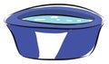 Blue basin of water vector illustration