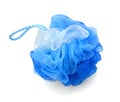 Blue bath puff Royalty Free Stock Photo