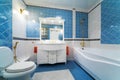 Blue bathroom