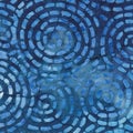 Blue Batik Background Royalty Free Stock Photo