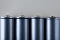 Blue Batteries Royalty Free Stock Photo