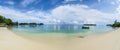 Blue Bay, public beach at Mauritius island, Africa Royalty Free Stock Photo