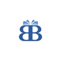 Blue BB B B Letter Logo Design