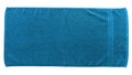 Blue beach towel Royalty Free Stock Photo