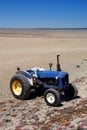 Blue Beach Tractor Royalty Free Stock Photo