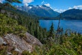 Blue Bedwell Lake and Big Interior Mountain, Central Vancouver Island