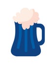blue beer jar Royalty Free Stock Photo