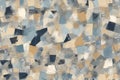 Blue, beige, gray color Patchwork Abstract background