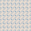 Blue and beige vector geometric seamless pattern. Abstract vintage background Royalty Free Stock Photo