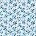 Blue bells seamless pattern. Vector stock illustration eps 10.