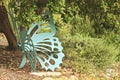 Butterfly bench Royalty Free Stock Photo