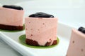 Blue berry mousse cake