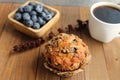 Blue Berry muffin and coffee