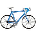 Blue bicycle