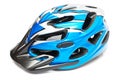 Blue bicycle helmet