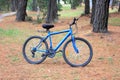 Blue bicycle Royalty Free Stock Photo