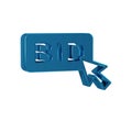 Blue Bid icon isolated on transparent background. Auction bidding. Sale and buyers.