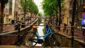 The blue bike of the canal
