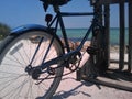 Blue Bike By the Gulf of Mexico