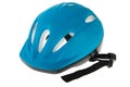 Blue bike helmet Royalty Free Stock Photo