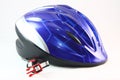 Blue Bike Helmet Royalty Free Stock Photo