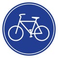 Blue bike icon Royalty Free Stock Photo