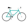 blue bike icon Royalty Free Stock Photo