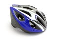 Blue biking helmet Royalty Free Stock Photo