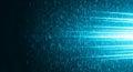 Blue Binary Code with Bright Light Streaks digital Royalty Free Stock Photo