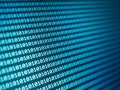 Blue binary code on computer screen texture Royalty Free Stock Photo
