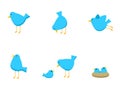 Blue Bird Icons