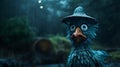 Blue Bird In The Rain: A Zbrush-inspired Adventure With B-movie Aesthetics