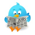 Blue bird Search Jobs Royalty Free Stock Photo