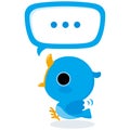 Blue bird tweet