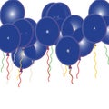 Blue Birthday Party Ballons