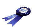 Blue Birthday Ribbon Royalty Free Stock Photo