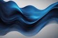 Blue black abstract gradient background grain texture effect dark vibrant color flow wave copy space Royalty Free Stock Photo