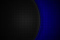 Blue and black carbon fiber. two tone metal background and texture Royalty Free Stock Photo