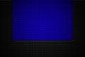 Blue and black carbon fiber. two tone metal background and texture Royalty Free Stock Photo