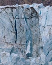 Blue and black details in glacier