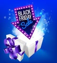 Black Friday Sale Gift Exploding Sign