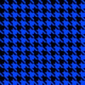 Blue and black houndstooth seamless pattern