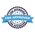 Rubber stamp with FDA Approved concept