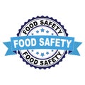 Rubber stamp with Food safety concept