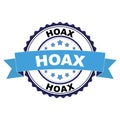 Rubber stamp with Hoax concept