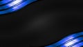 Blue and black shiny metal background and carbon fiber texture