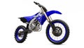 Blue and black sport bike for cross-country on a white background. Racing Sportbike. Modern Supercross Motocross Dirt